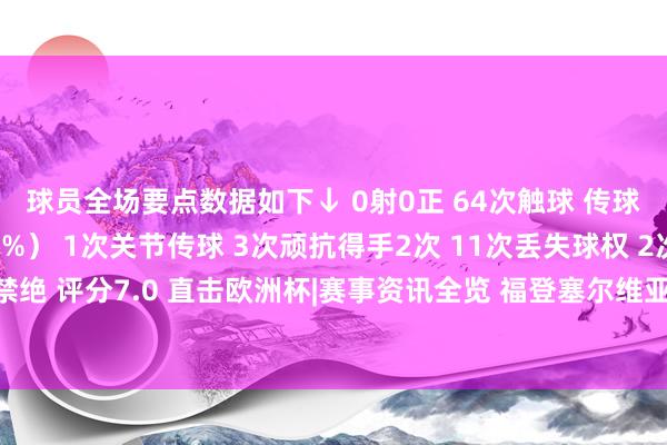 球员全场要点数据如下↓ 0射0正 64次触球 传球得手率49/57（86%） 1次关节传球 3次顽抗得手2次 11次丢失球权 2次被犯规 1次突围 1次禁绝 评分7.0 直击欧洲杯|赛事资讯全览 福登塞尔维亚欧洲杯英格兰球权发布于：福建省欧洲杯压球网官网