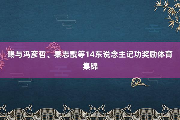 赐与冯彦哲、秦志戬等14东说念主记功奖励体育集锦